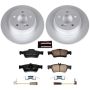 PowerStop CRK5321 Genuine Geomet Coated Rotor and Carbon-Fiber Ceramic Brake Pad Kit