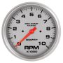 AUTOMETER ATM200801-33 5in U/L Tachometer Gauge 10000 RPM Silver