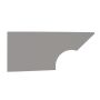 FIVESTAR FIV34001-27351-GR Qtr Panel High Impact Plastic Gray Right