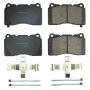 PowerStop 17-1001B PowerStop - Z17 Low-Dust Ceramic Brake Pads with Hardware