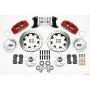 Wilwood 140-10510-DR Dynapro 6 Front Hub Kit 12.19in Drilled Red 67-69 Camaro (*Line Kit Needed*)