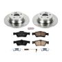 PowerStop KOE7745 OE Stock Replacement Low-Dust Ceramic Brake Pad and Rotor Kit