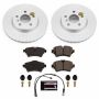 PowerStop CRK7980 Genuine Geomet Coated Rotor and Carbon-Fiber Ceramic Brake Pad Kit