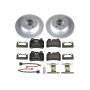 PowerStop ESK4681 Genuine Geomet Coated Rotors, ECE-R90 Brake Pads + Hardware Kit