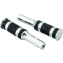 Bikers Choice 482790 Chrome Billet Three Band Replacement Pegs For Forward Controls