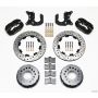 Wilwood 140-5591-BD Forged Dynalite P/S Rear Kit Drilled Rotor Mopar/Dana 2.36in Off w/Snap Ring Brng