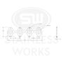 Stainless Works HF463V163 Small Block Ford 4.6L 3V Round Port Header 304SS Exhaust Flanges 1-5/8in Primaries