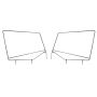 Rugged Ridge Upper Door Skin Frames 87-95 Jeep Wrangler YJ