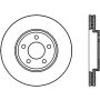 StopTech 03-11 Ford Crown Victoria Cryo Slotted Front Left Sport Brake Rotor