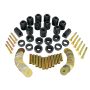 Prothane 1-113-BL 87-96 Jeep YJ 1in Lift Body Mount Kit - Black