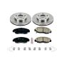 PowerStop KOE6319 OE Stock Replacement Low-Dust Ceramic Brake Pad and Rotor Kit