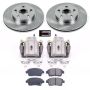PowerStop KCOE5219 OE Stock Replacement Low-Dust Ceramic Brake Pad, Rotor and Caliper Kit