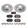 PowerStop K5662 Z23 Daily Driver Carbon-Fiber Ceramic Brake Pad and Drilled & Slotted Rotor Kit