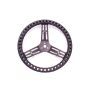 LONGACRE LON52-56833 Streering Wheel 14in Dished Drilled Black