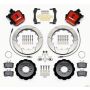 Wilwood 140-13031-R Combination Parking Brake Rear Kit 12.88in Red 2013-Up Ford Focus ST w/ Lines