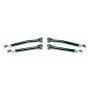 Fabtech FTS24128 07-18 Jeep JK 4WD Short Control Arm Front & Rear Lower Links w/5 Ton Joints