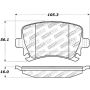 Stoptech 305.11080 Street Select Brake Pads - Rear
