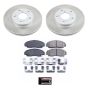 PowerStop SC2558 Semi-Coated Rotor and Low-Dust Ceramic Brake Pad Kit