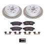 PowerStop SC4621 Semi-Coated Rotor and Low-Dust Ceramic Brake Pad Kit