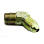 45 Male Elbow #3 to 1/8 NPT Steel Fitting