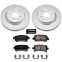 PowerStop CRK5547 Genuine Geomet Coated Rotor and Low-Dust Ceramic Brake Pad Kit