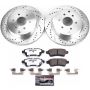 PowerStop K147-36 Z36 Truck and SUV Carbon-Fiber Ceramic Brake Pad and Drilled & Slotted Rotor Kit