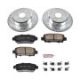 PowerStop K5103 Z23 Daily Driver Carbon-Fiber Ceramic Brake Pad and Drilled & Slotted Rotor Kit