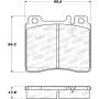 Stoptech 308.05770 Street Brake Pads - Front