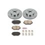 PowerStop KOE793 OE Stock Replacement Low-Dust Ceramic Brake Pad and Rotor Kit