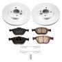 PowerStop CRK5101 Genuine Geomet Coated Rotor and Low-Dust Ceramic Brake Pad Kit