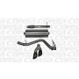 CORSA Performance 14872BLK Corsa 14-19 GMC Sierra/Chevy Silv 1500 Reg. Cab/Long Bed 5.3L V8 Black Sport Single Side CB Exhaust