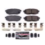 PowerStop Z23-1124 PowerStop - Z23 Daily Driver Carbon-Fiber Ceramic Brake Pads with Hardware Kit