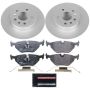 PowerStop ESK3080 Genuine Geomet Coated Rotors, ECE-R90 Brake Pads + Hardware Kit