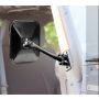 Quick Release Mirrors Pa ir Black Rectangular