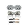 PowerStop KCOE719 OE Stock Replacement Low-Dust Ceramic Brake Pad, Rotor and Caliper Kit