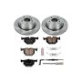 PowerStop KOE5492 OE Stock Replacement Low-Dust Ceramic Brake Pad and Rotor Kit