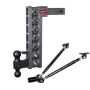 GEN-Y Hitch GH-527 Gen-Y Mega Duty 2in Shank 15in Drop 16K Hitch w/Dual-Ball/Pintle Lock/Stabilizer Kit
