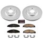 PowerStop CRK1419 Genuine Geomet Coated Rotor and Low-Dust Ceramic Brake Pad Kit