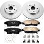 PowerStop CRK3163 Genuine Geomet Coated Rotor and Low-Dust Ceramic Brake Pad Kit
