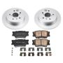 PowerStop CRK7905 Genuine Geomet Coated Rotor and Low-Dust Ceramic Brake Pad Kit