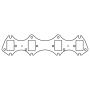 COMETIC GASKETS CAGC5922-030 Exhaust Header Gasket Set BBF 1.560 x 2.320