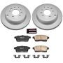 PowerStop CRK5876 Genuine Geomet Coated Rotor and Low-Dust Ceramic Brake Pad Kit