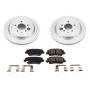 PowerStop CRK7401 Genuine Geomet Coated Rotor and Low-Dust Ceramic Brake Pad Kit