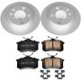 PowerStop CRK847 Genuine Geomet Coated Rotor and Carbon-Fiber Ceramic Brake Pad Kit