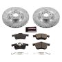 PowerStop K6840 Z23 Daily Driver Carbon-Fiber Ceramic Brake Pad and Drilled & Slotted Rotor Kit