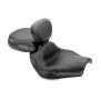 Mustang Motorcycle 79271 Mustang 02-08 Honda VTX1800C Sport Touring 2PC Seat w/Driver Backrest - Black