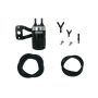 Moroso 85718 H-D Twin Cam (w/Vance & Hines VO2 Air Cleaner Excl VO2 90) Air Oil Separator - Blk & Polished