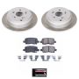 PowerStop SC5502 Semi-Coated Rotor and Low-Dust Ceramic Brake Pad Kit