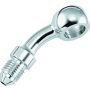 TwinPower 035956 Twin Power Chrome Brake Fitting 3/8 Inch X AN3 35 Degree Banjo Adaptor