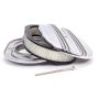 RACING POWER CO-PACKAGED RPCR6320 12x2 Alum Oval Finned A/C Polished